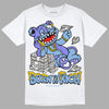 University Blue Sneakers DopeSkill T-shirt Born To Be Rich Graphic Streetwear - White