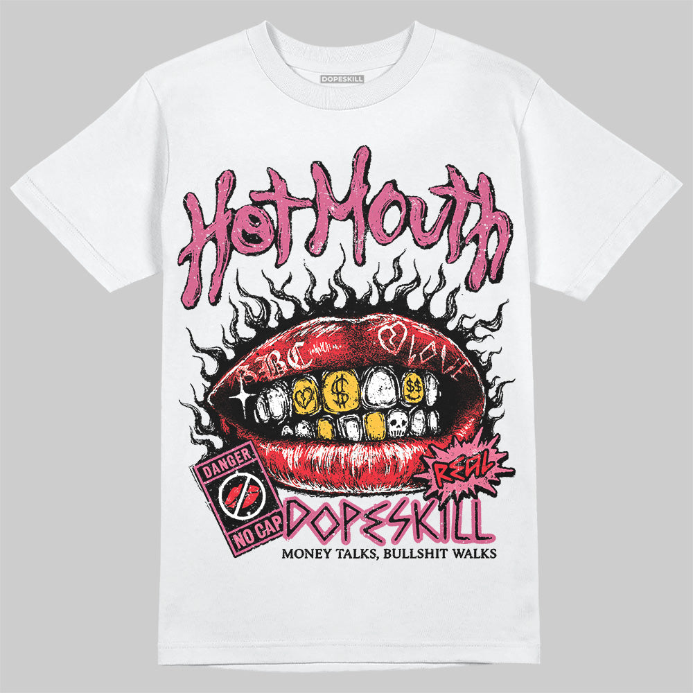 Diesel Pink S - Serendipity Pro-X1 Trainers DopeSkill T-Shirt Hot Mouth Graphic Streetwear - White