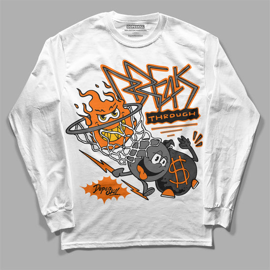 Jordan 3 Retro 'Fear Pack' DopeSkill Long Sleeve T-Shirt Break Through Graphic Streetwear - White