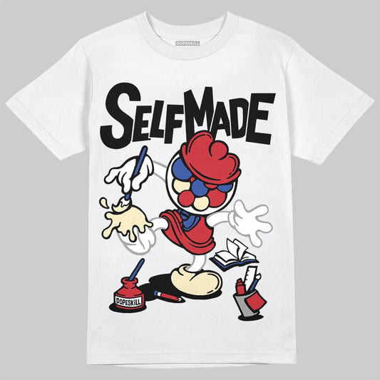 Jordan 4 “Rare Air” DopeSkill T-Shirt Self Made Graphic Streetwear - White