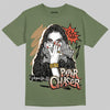 Jordan 3 “Medium Olive” aka “Family Affair” DopeSkill T-Shirt NPC Graphic Streetwear - Military Green