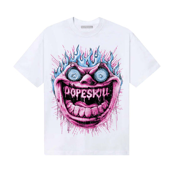 Pink Sneakers DopeSkill T-Shirt Hellfire Graphic Streetwear - White