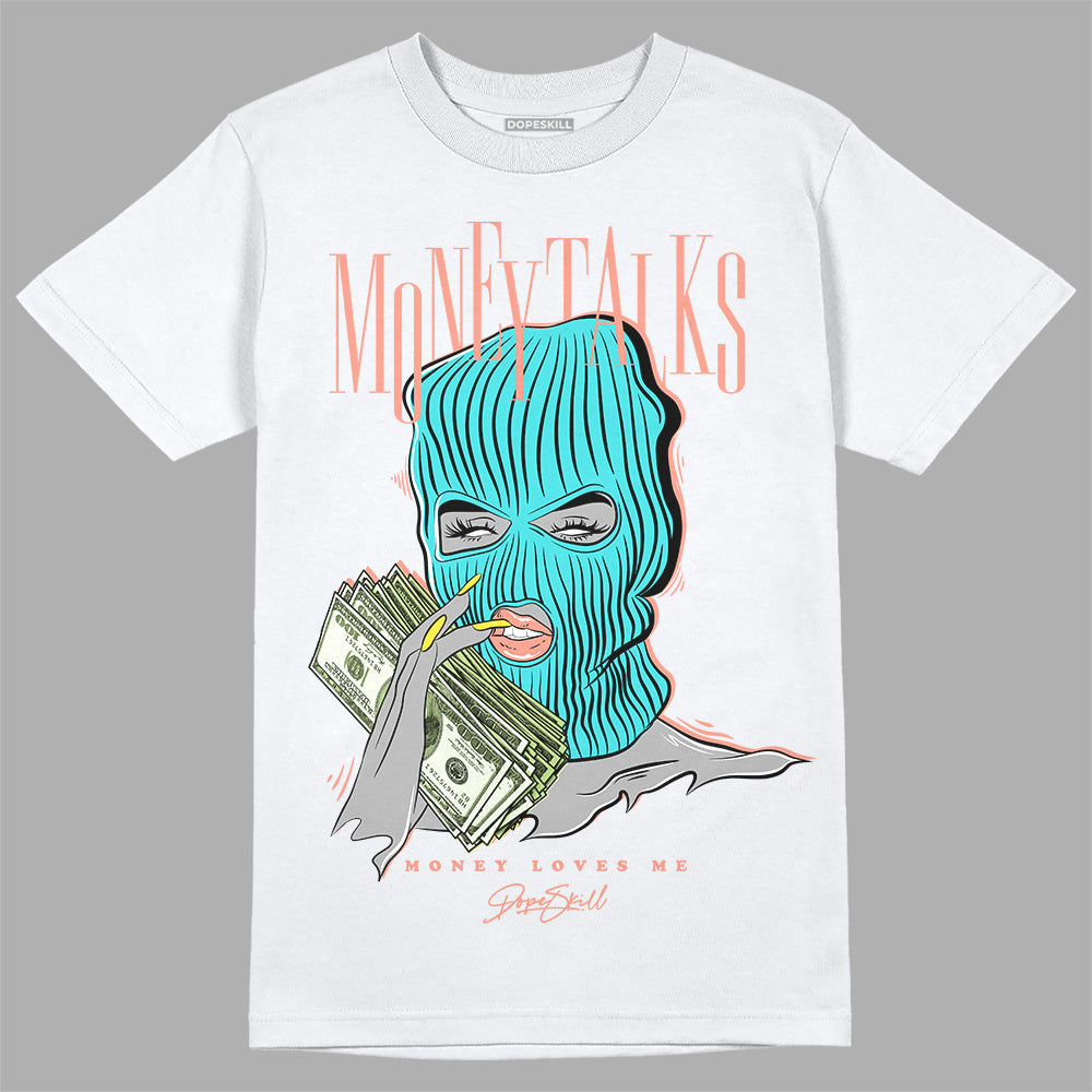 New Balance 9060 “Cyan Burst” DopeSkill T-Shirt Money Talks Graphic Streetwear - White