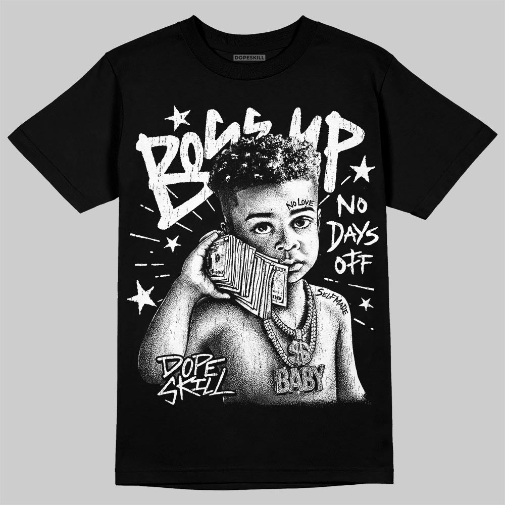 Dunk Panda White Black DopeSkill T-Shirt Boss Up Graphic Streetwear - Black