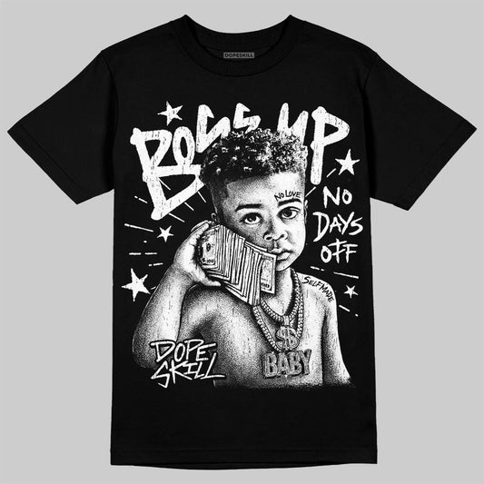 Dunk Panda White Black DopeSkill T-Shirt Boss Up Graphic Streetwear - Black