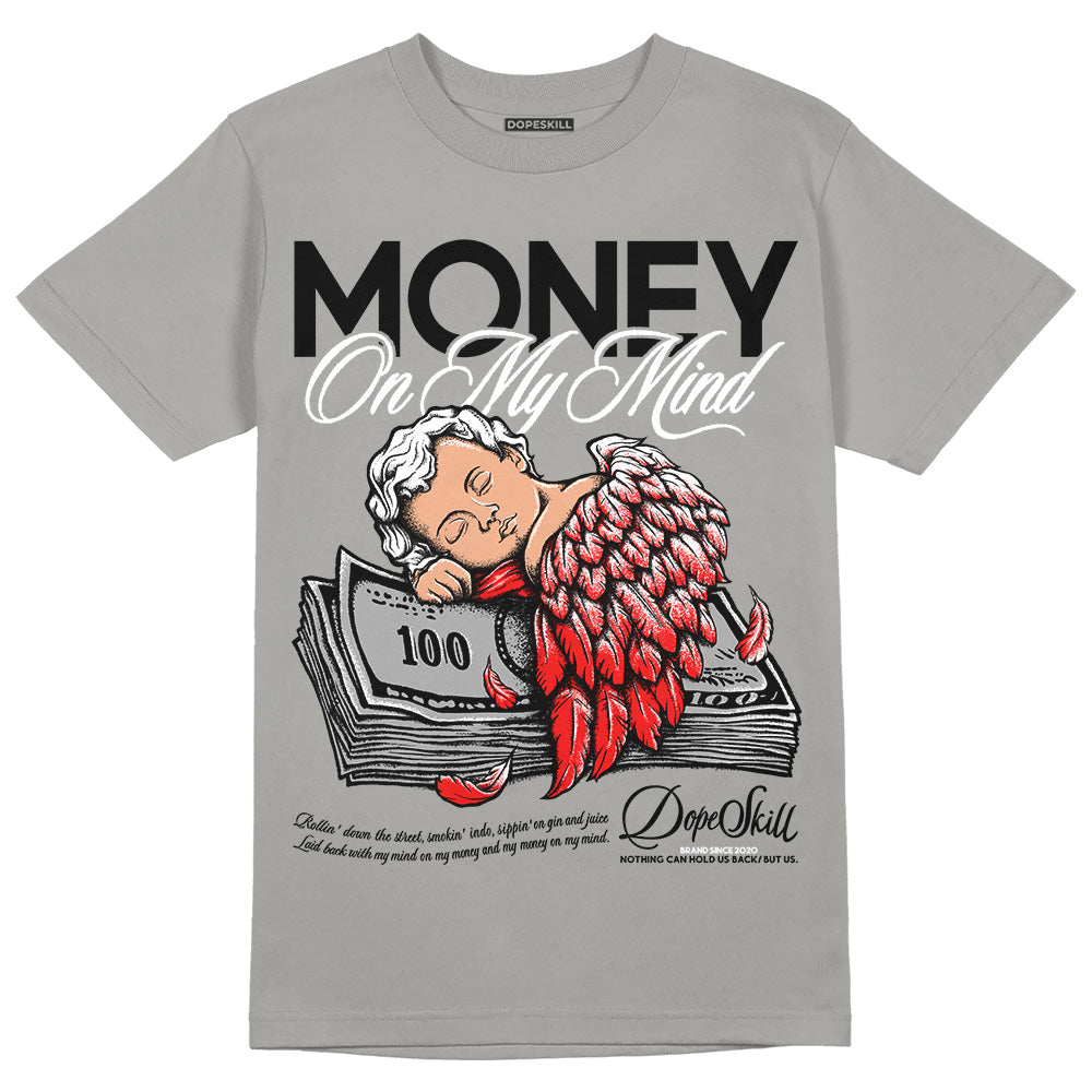 Jordan 4 Retro 'Wet Cement' DopeSkill Grey T-shirt MOMM Graphic Streetwear