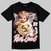 Jordan 4 Iced Carmine DopeSkill T-Shirt Real Ones Angel Graphic Streetwear - Black