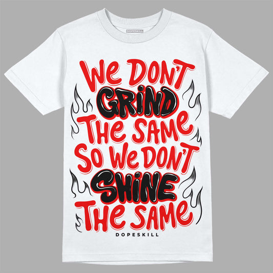 Jordan 4 Retro Red Cement DopeSkill T-Shirt Grind Shine Graphic Streetwear - White