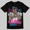 Pink Sneakers DopeSkill T-Shirt All Hustle No Luck Graphic Streetwear - Black