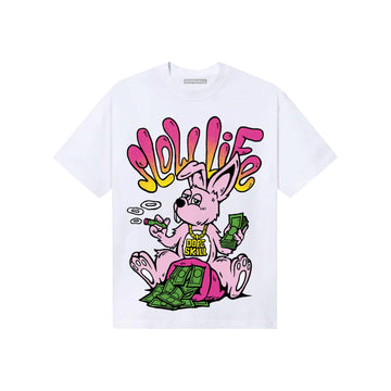 Pink Sneakers DopeSkill T-Shirt Slow Life Graphic Streetwear - White