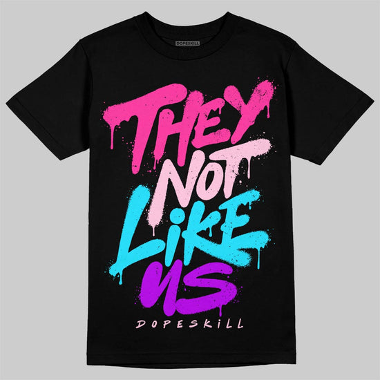 Pink Sneakers DopeSkill T-Shirt They Not Like Us Graphic Streetwear - Black