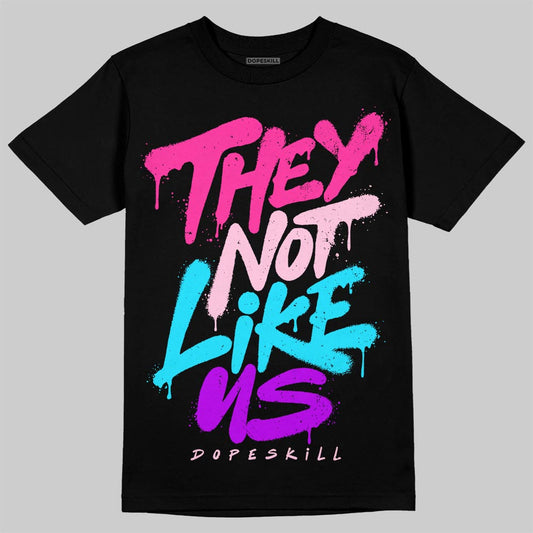 Pink Sneakers DopeSkill T-Shirt They Not Like Us Graphic Streetwear - Black