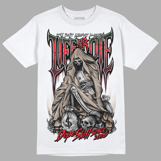 Dunk Low Freddy Krueger DopeSkill T-Shirt Life or Die Graphic Streetwear - White 