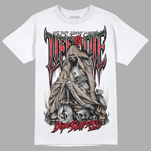 Dunk Low Freddy Krueger DopeSkill T-Shirt Life or Die Graphic Streetwear - White 