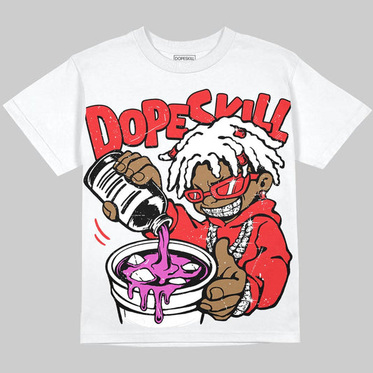 Jordan 13 Chicago DopeSkill T-Shirt Pour Up Graphic Streetwear - White