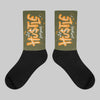 Olive 5s DopeSkill Sublimated Socks Hustle Graphic