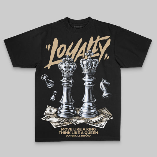 TAN Sneakers Oversize Print 'Loyalty' DopeSkill Graphic T-shirt Streetwear - Black