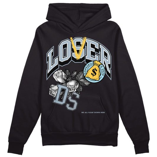 Jordan 13 “Blue Grey” DopeSkill Hoodie Sweatshirt Loser Lover Graphic Streetwear - Black