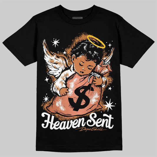 Jordan 14 Golf "US Open" DopeSkill T-Shirt Heaven Sent Graphic Streetwear - Black