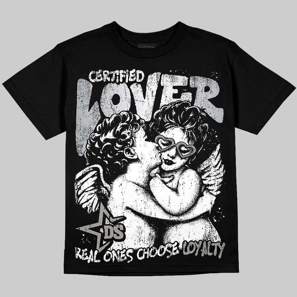 Jordan 5 "White Metallic" DopeSkill T-Shirt Real Ones Choose Loyalty Graphic Streetwear - Black
