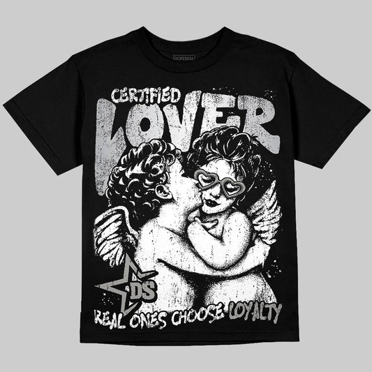 Jordan 5 "White Metallic" DopeSkill T-Shirt Real Ones Choose Loyalty Graphic Streetwear - Black