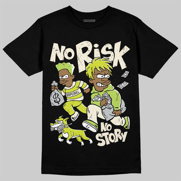 Air Max 90 x Patta Cyber and Particle Grey DopeSkill T-Shirt No Risk No Story Graphic Streetwear - Black