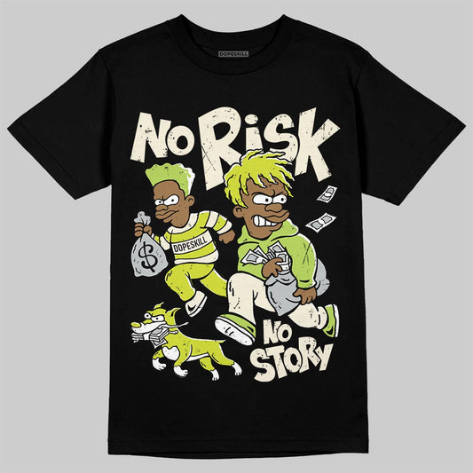 Air Max 90 x Patta Cyber and Particle Grey DopeSkill T-Shirt No Risk No Story Graphic Streetwear - Black