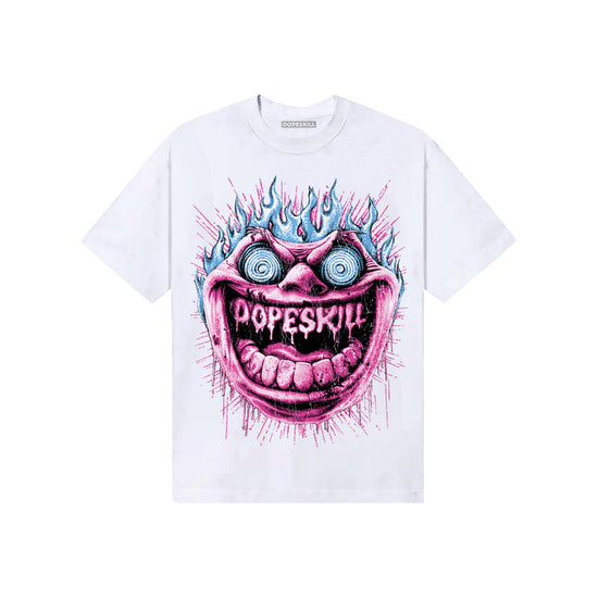 Pink Sneakers DopeSkill T-Shirt Hellfire Graphic Streetwear - White