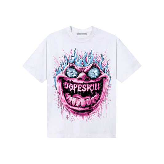Pink Sneakers DopeSkill T-Shirt Hellfire Graphic Streetwear - White