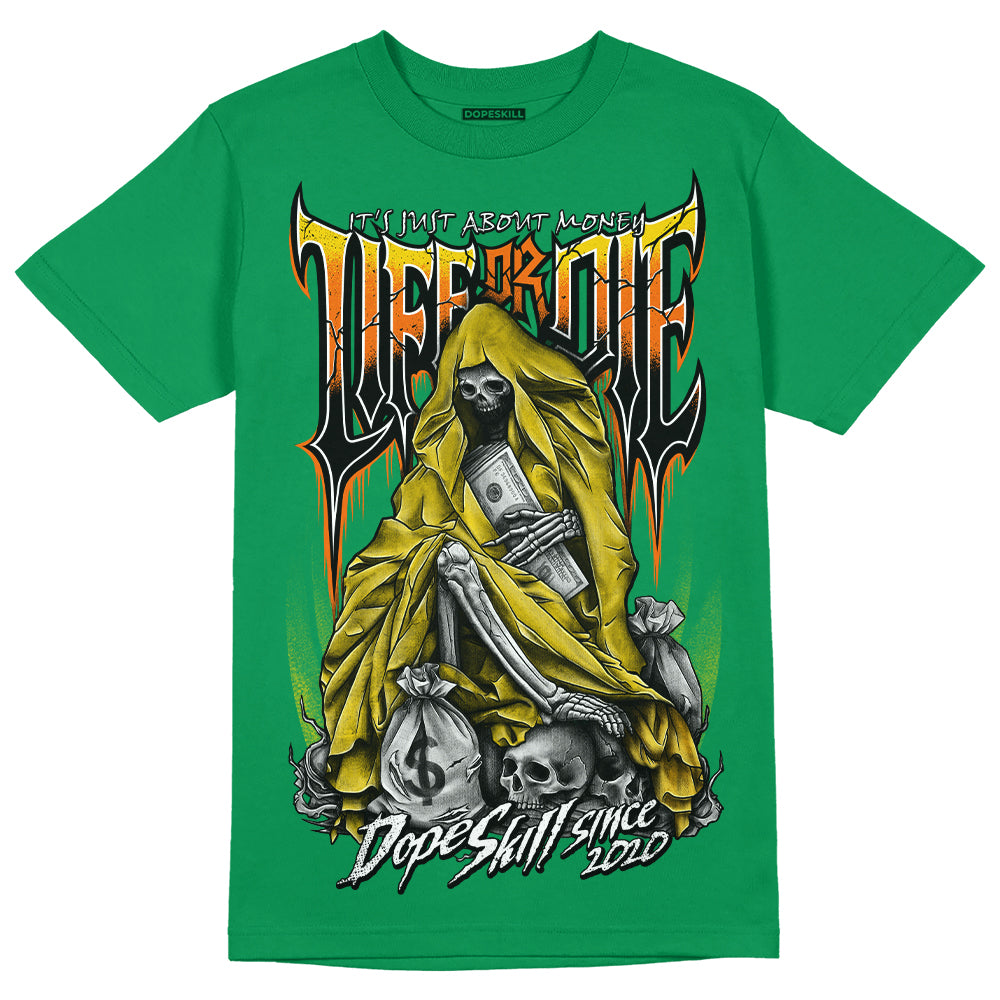 Green Sneakers DopeSkill Green T-shirt Life or Die Graphic Streetwear 