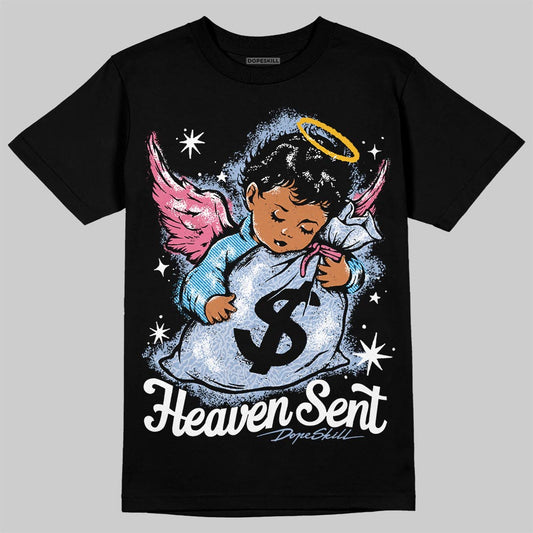 Jordan 3 GS “Cobalt Bliss” DopeSkill T-Shirt Heaven Sent Graphic Streetwear - Black