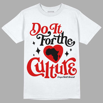 Jordan 1 Retro Low "Black Toe" DopeSkill T-Shirt Do It For The Culture Graphic Streetwear - White