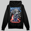 Jordan 3 "Midnight Navy" DopeSkill Hoodie Sweatshirt Heartless Graphic Streetwear  Black