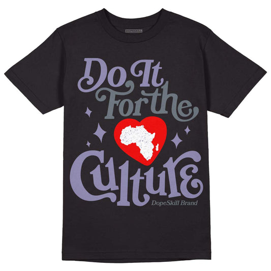 Jordan 5 Retro Low Indigo Haze DopeSkill T-Shirt Do It For The Culture Graphic Streetwear  - Black