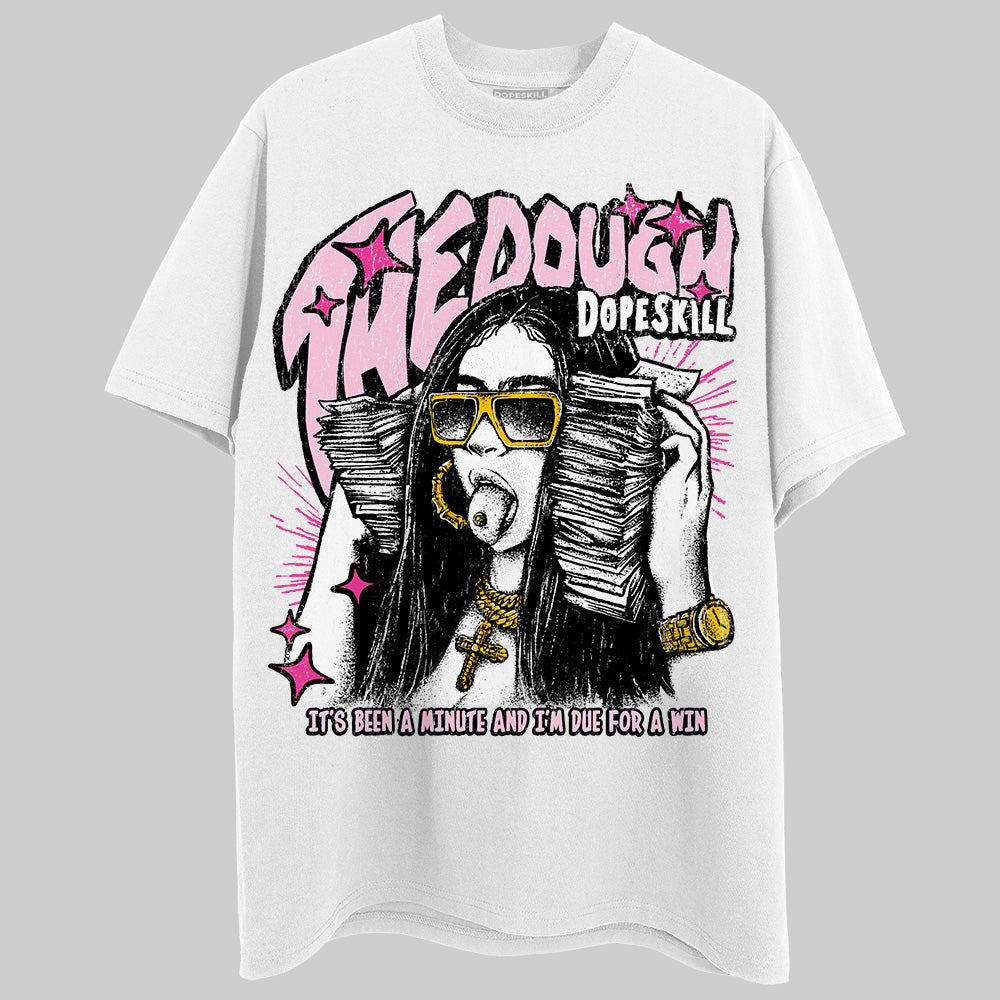 Pink Sneakers DopeSkill T-Shirt The Dough Graphic Streetwear - White