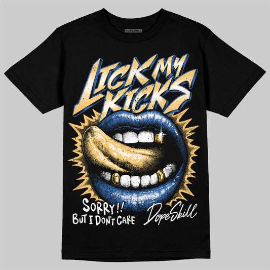 Travis Scott x Air Jordan 1 Low OG “Canary” DopeSkill T-Shirt Lick My Kicks Graphic Streetwear - Black