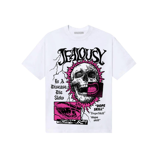 Pink Sneakers DopeSkill T-Shirt Jealousy Graphic Streetwear - White