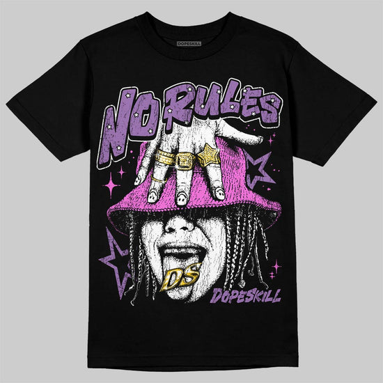 PURPLE Sneakers DopeSkill T-Shirt No Rules Graphic Streetwear - black