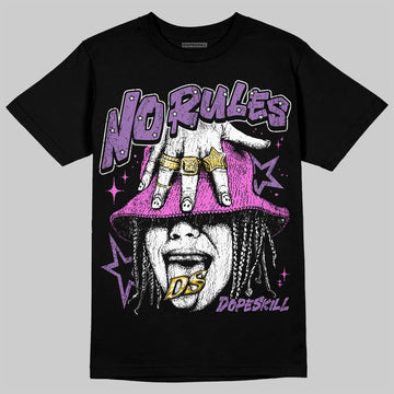 PURPLE Sneakers DopeSkill T-Shirt No Rules Graphic Streetwear - black