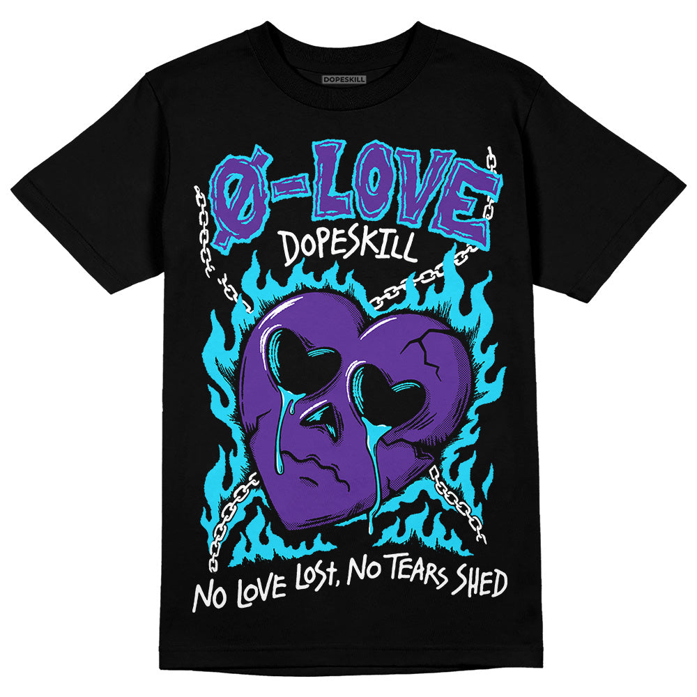 PURPLE Sneakers DopeSkill T-Shirt Crying Heart Graphic Streetwear - Black