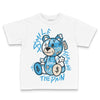 Jordan 1 High OG “UNC” Reimagined DopeSkill Toddler Kids T-shirt Smile Through The Pain Graphic Streetwear - White