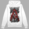 Jordan 1 High OG “Black/White” DopeSkill Hoodie Sweatshirt Life or Die Graphic Streetwear - White 