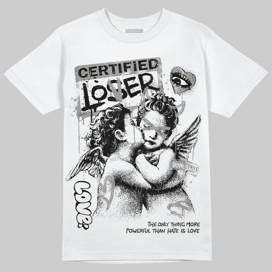 Jordan 5 "White Metallic" DopeSkill T-Shirt Certified Lover Graphic Streetwear - White 