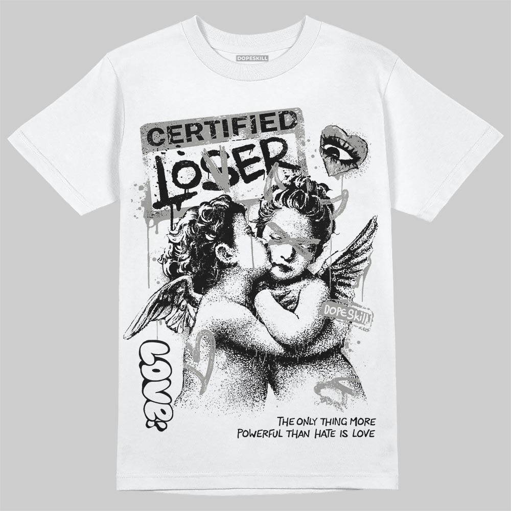 Jordan 5 "White Metallic" DopeSkill T-Shirt Certified Lover Graphic Streetwear - White 