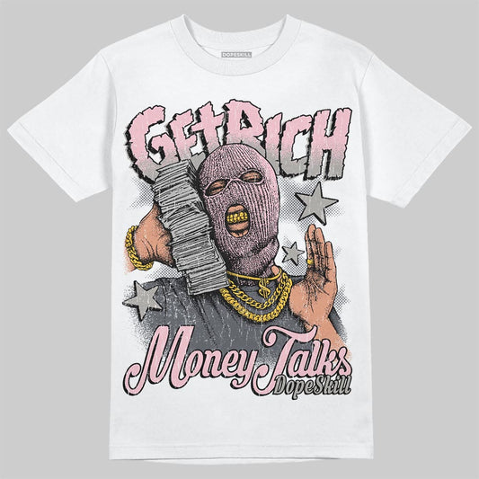 Air Max 95 OG “Pink Foam” DopeSkill T-Shirt Get Rich Graphic Streetwear - White 