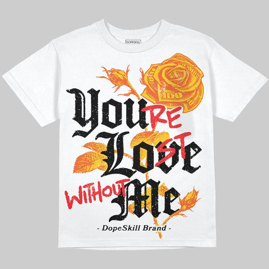 Yellow Sneakers DopeSkill Oversize Print T-Shirt You’re Lost Without Me Graphic Streetwear 