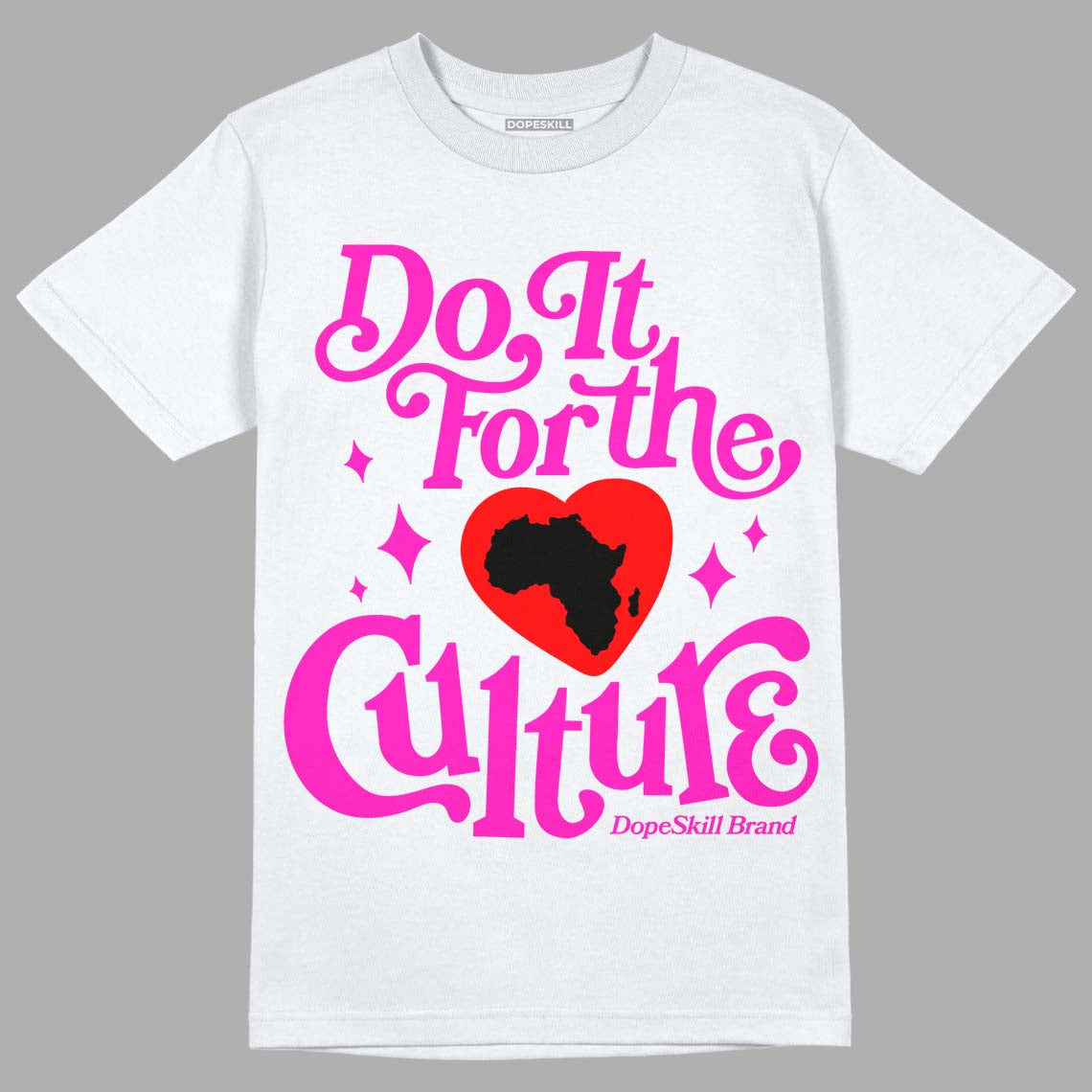 Dunk Low GS “Active Fuchsia” DopeSkill T-Shirt Do It For The Culture Graphic Streetwear - White