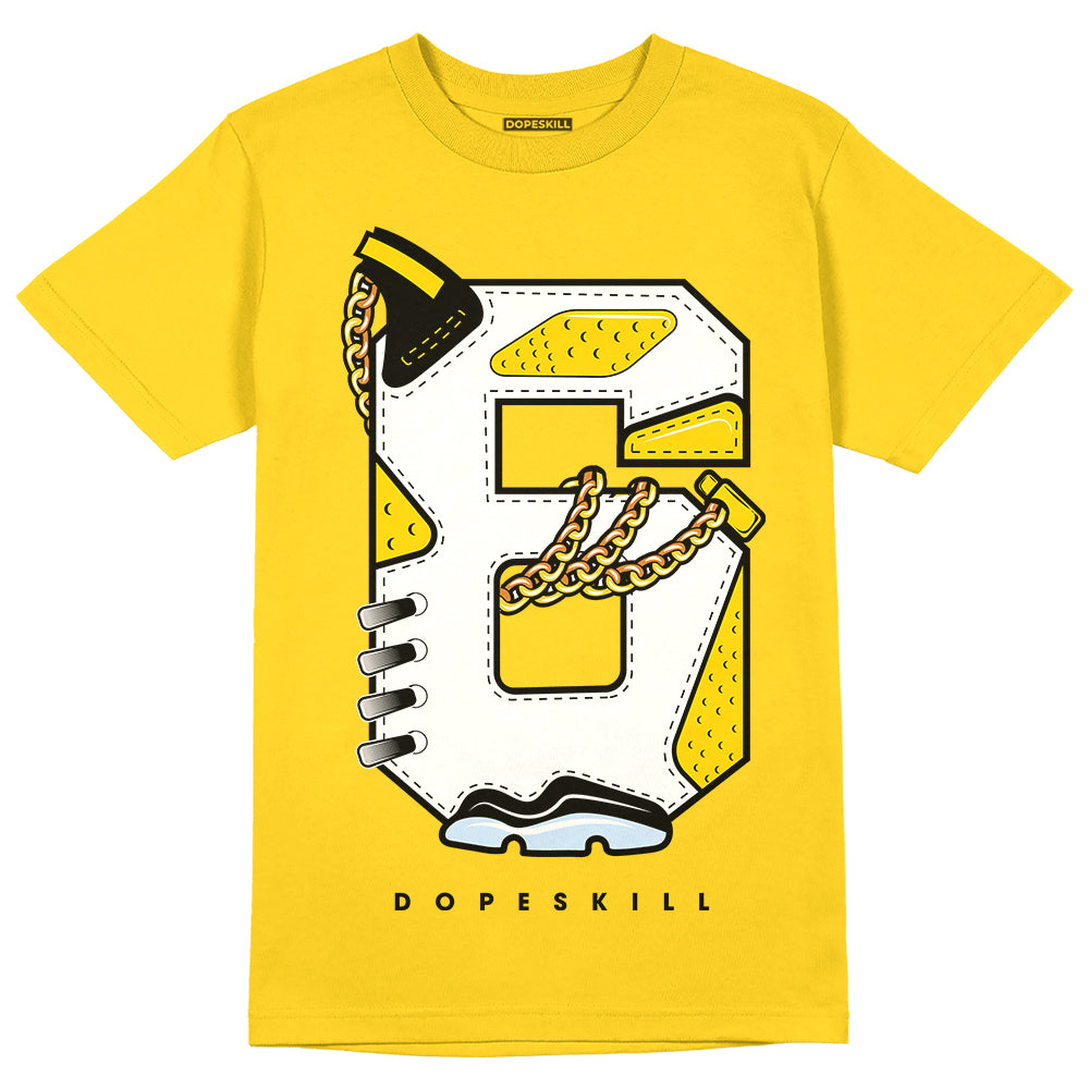 Jordan 6 “Yellow Ochre” DopeSkill Yellow T-shirt No.6 Graphic Streetwear