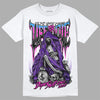 Dunk Low Championship Court Purple DopeSkill T-Shirt Life or Die Graphic Streetwear - White 