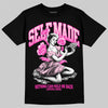 Pink Sneakers DopeSkill T-Shirt Self Made Graphic Streetwear - Black